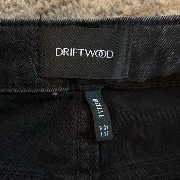 Driftwood women’s size 31 Black jeans and Brown Patterned embroidery - Picture 2 of 6